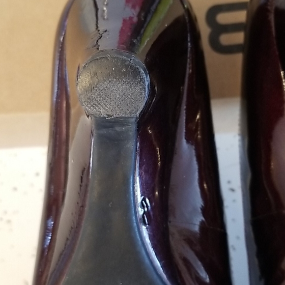 Burgundy Patent Wedge - Picture 6 of 14